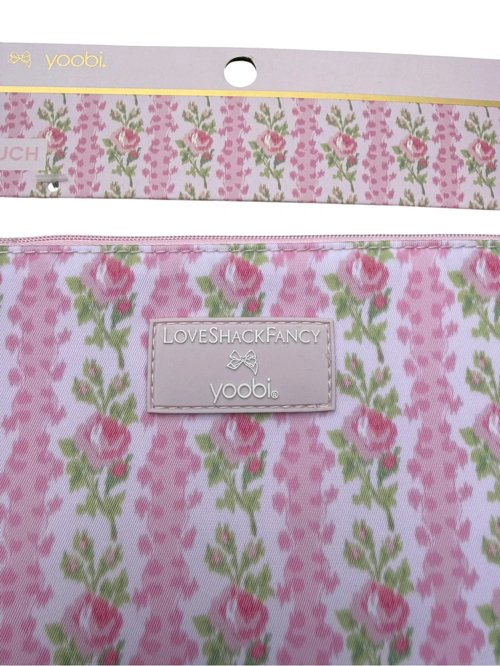 Loveshackfancy Pink binder pen and ruffle pouch set